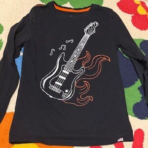 Appaman Black Long Sleeve Guitar Tee